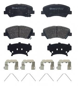 Фото автозапчасти комплект тормозных колодок HYUNDAI ACCENT IV, ACCENT V, I20 ACTIVE, I20 II; KIA RIO III, RIO IV, STONIC 1.0-1.6D 04.11- BREMBO P30 122