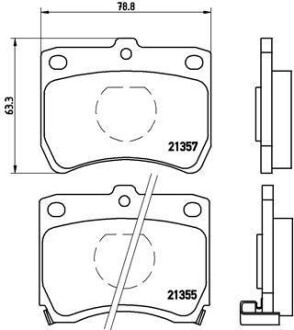 Фото автозапчасти тормозные колодки передние CITROEN EVASION, JUMPY; FIAT SCUDO, ULYSSE; LANCIA ZETA; PEUGEOT 806, EXPERT 1.6-2.1TD BREMBO P 49 013