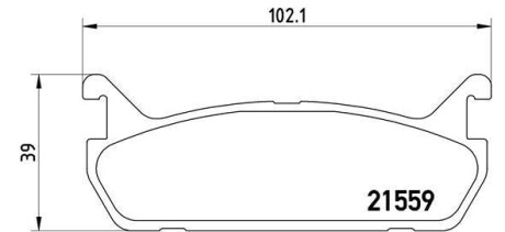 Фото автозапчастини гальмівний диск : FRONT TECTOR 180E BREMBO P49 015