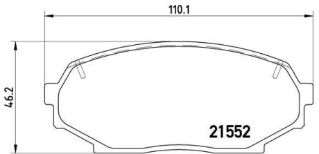 Фото автозапчасти тормозные колодки передние FIAT PANDA, PUNTO, SEICENTO; LANCIA Y 0.9-1.7D 09.93- BREMBO P49 017