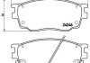 Тормозные колодки передние FIAT DUCATO 01.99- BREMBO P49 033 (фото 1)