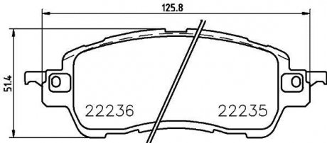 Комплект тормозных колодок передние LDV CUB 2.3D 08.98-09.01 BREMBO P49 055