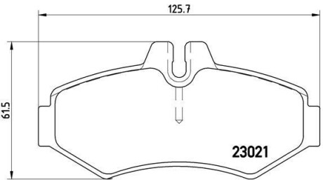 Фото автозапчастини гальмівні колодки передні BMW 5 2.0-3.5 08.73-08.88 BREMBO P50 020