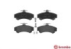 Фото автозапчасти тормозные колодки передние HYUNDAI H-1; KIA CARNIVAL, GRAND CARNIVAL III 2.2CRDI-2.9CRDI 06.06- BREMBO P50055 (фото 2)