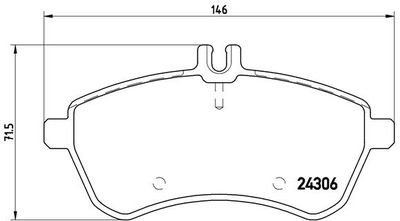 Фото автозапчастини klocki ham. BREMBO P50067X