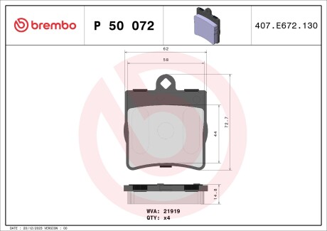 Фото автозапчасти дисковый тормоз P 79-88 CITROEN Visa system BENDIX 241x10 BREMBO P50072