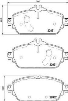 Фото автозапчасти тормозные колодки дисковые BREMBO P50119