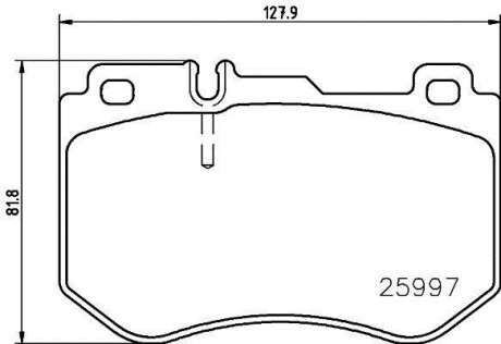 Фото автозапчастини гальмівні колодки передні BREMBO P50123