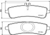 Фото автозапчастини комплект гальмівних колодок задній MERCEDES C (A205), C (C205), C T-MODEL (S205), C (W205), S (A217), S (C217), S (W222, V222, X222) 4.0/5.5/6.0 05.13- BREMBO P50 132 (фото 1)