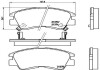 Фото автозапчастини гальмівні колодки передні INFINITI J30, Q45; NISSAN MAXIMA XQ 2.0-4.5 01.89- BREMBO P54 008 (фото 1)