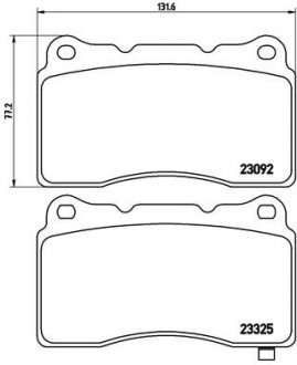 Фото автозапчасти klocki ham. DODGE/HOLDEN/HONDA/MITSUBISHI/SUBARU BREMBO P54039X