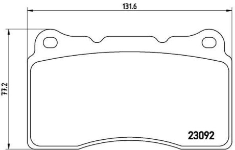 Фото автозапчасти тормозные колодки передние NISSAN X-TRAIL 06.01- BREMBO P54040