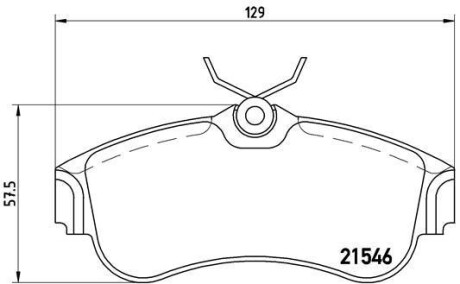 Фото автозапчастини гальмівні колодки передні IVECO DAILY 01.96- BREMBO P56 022