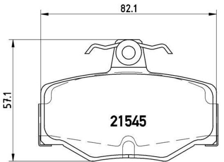 Фото автозапчасти тормозные колодки передние DAIHATSU CHARADE II, MOVE, SIRION, YRV 1.0/1.3 10.83- BREMBO P56024