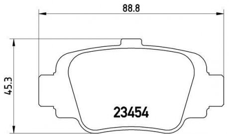Тормозные колодки передние FIAT 01.72-12.89 BREMBO P 56 032