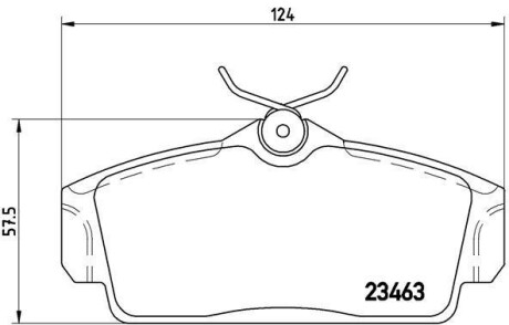 Фото автозапчастини гальмівні колодки передні IVECO DAILY 2.5 01.78-12.89 BREMBO P56036