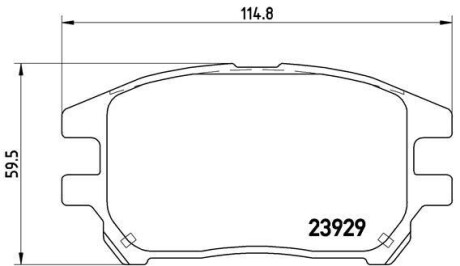 Фото автозапчастини гальмівні колодки передні ALFA ROMEO 33 1.4 / 1.5 01.90-09.94 BREMBO P56050