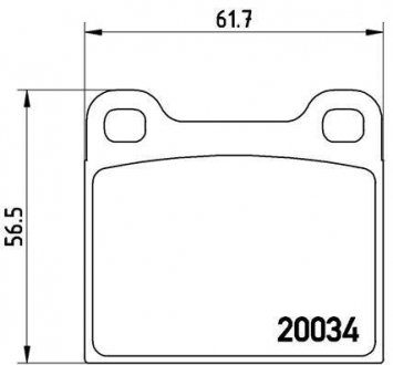 Тормозной диск задний LANCIA BETA 1.3-2.0 08.73- BREMBO P59 001