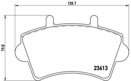 Фото автозапчасти тормозные колодки передние JAGUAR XJ, XK 9 4.0i / 4.2i 03.96-05.07 BREMBO P59039