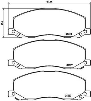 Фото автозапчасти тормозные колодки дисковые BREMBO P59058