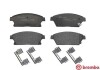 Фото автозапчасти колодки тормозные CADILLAC ATS, CHEVROLET CRUZE/ORLANDO/TRAX/VOLT, OPEL AMPERA/ASTRA J/ASTRA J GTC/MOKKA/MOKKA X/ZAFIRA C 1.3D-2.0D >2009 передий BREMBO P59077 (фото 2)