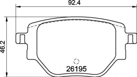 Фото автозапчасти гальмівні колодки дискові BREMBO P59 100