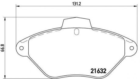 Гальмівні колодки передні VOLVO 960 2.0 / 2.4TD / 2.9 08.90-07.94 BREMBO P61053 (фото 1)