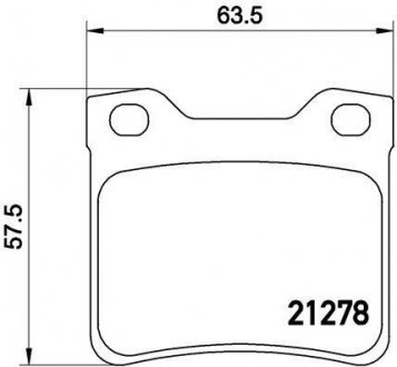 Тормозные колодки передние FIAT SEDICI; SUZUKI SX4 06.06- BREMBO P61 058 (фото 1)