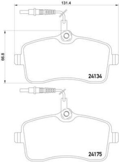 Фото автозапчасти тормозные колодки дисковые BREMBO P61109