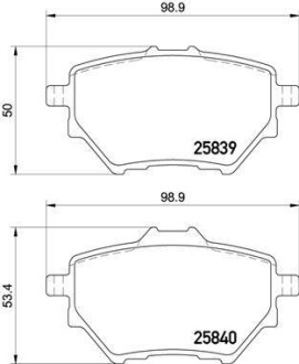 Фото автозапчастини гальмівні колодки дискові BREMBO P61122 (фото 1)