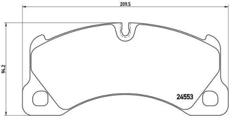 Фото автозапчастини гальмівні колодки передні NISSAN ALMERA 01.95-12.99 BREMBO P65017