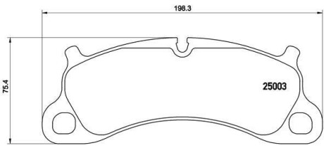 Фото автозапчастини гальмівні колодки дискові BREMBO P65 025