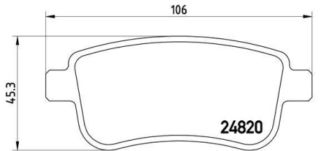 Фото автозапчасти тормозные колодки дисковые BREMBO P68054