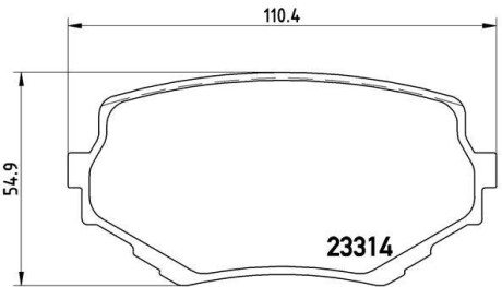 Фото автозапчастини гальмівні колодки передні SEAT CORDOBA, IBIZA II, III; Volkswagen POLO, PASSAT 1.0-1.9TDI 03.85-02.02 BREMBO P79009 (фото 1)