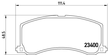 Фото автозапчасти тормозные колодки передние RENAULT SCENIC II 1.5dCi-2.0 06.03-01.09 BREMBO P 79 010