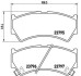 Фото автозапчастини гальмівні колодки передні RENAULT MEGANE III; VOLVO S60, V70 II 2.0 / 2.5 03.03- BREMBO P79 013 (фото 1)