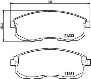 Гальмівні колодки дискові BREMBO P79 030