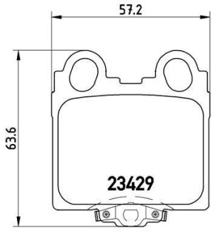 Фото автозапчастини гальмівні колодки передні ALFA ROMEO 159 1.9D 01.05- BREMBO P83045