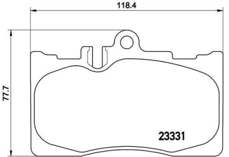 Фото автозапчасти тормозные колодки передние DAIHATSU CUORE VII, TREVIS; MITSUBISHI SPACE STAR 1.0i / 1.2i 05.03- BREMBO P83058