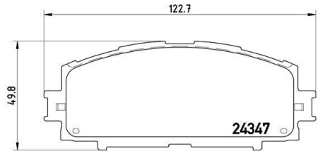 Фото автозапчасти тормозные колодки задние BMW 323 01.78-12.82 BREMBO P83086