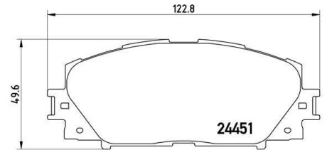 Фото автозапчастини гальмівні колодки дискові BREMBO P83106 (фото 1)