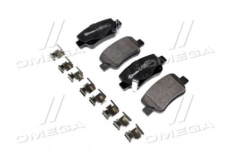 Фото автозапчастини колодки гальмівні дискові TOYOTA AVENSIS/AVENSIS SW 1.6,1.8,2.0,2.0D-4D,2.2D-4D 09- задн. BREMBO P83112 (фото 1)