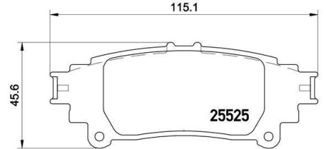 Фото автозапчасти тормозные колодки дисковые BREMBO P83132