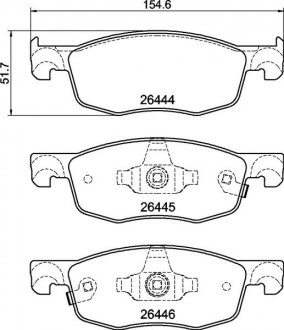 Фото автозапчастини гальмівні колодки дискові BREMBO P83 185