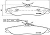 Фото автозапчасти тормозные колодки передние MERCEDES C (W203), CLC (CL203), CLK (C209), SLK (R171) 1.8CGI-3.5i 05.00-06.11 BREMBO P85 018 (фото 1)