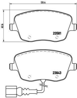 Гальмівні колодки передні PEUGEOT 104 0.9-1.4 01.79-12.83 BREMBO P85 077