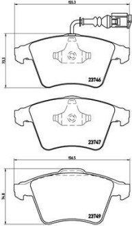 Фото автозапчасти тормозные колодки передние TOYOTA STARLET 01.89-12.96 BREMBO P85082