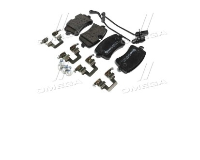 Фото автозапчасти колодки тормозные AUDI A6/A7 1.8-4.0 >2010 116.4x58.5mm зад. с датчиком BREMBO P85118