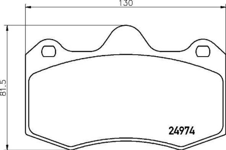 Фото автозапчастини гальмівні колодки дискові BREMBO P85 134