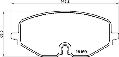 Фото автозапчасти гальмівні колодки, дискові BREMBO P85182X